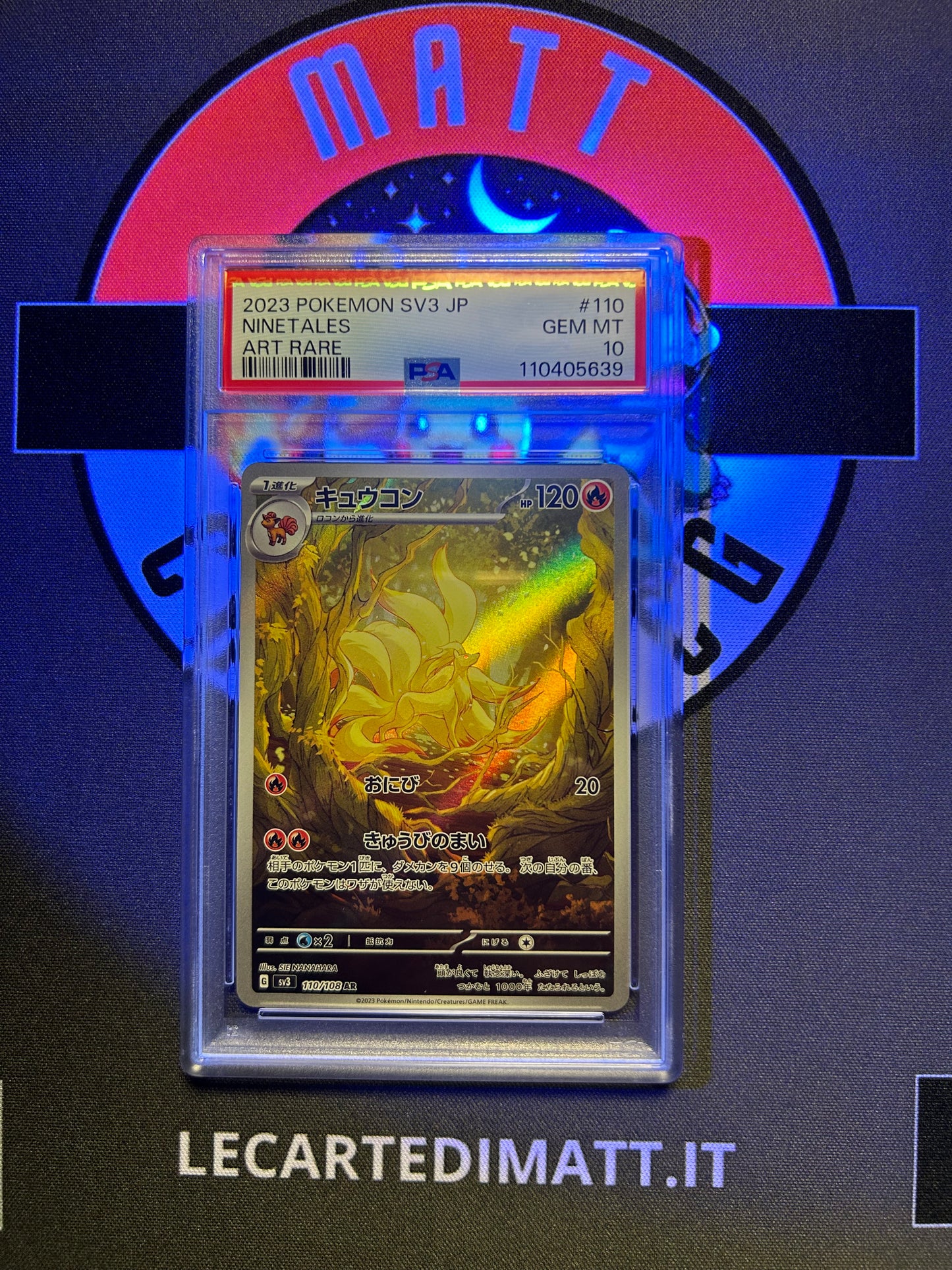 Ninetales 110/108 AR PSA10