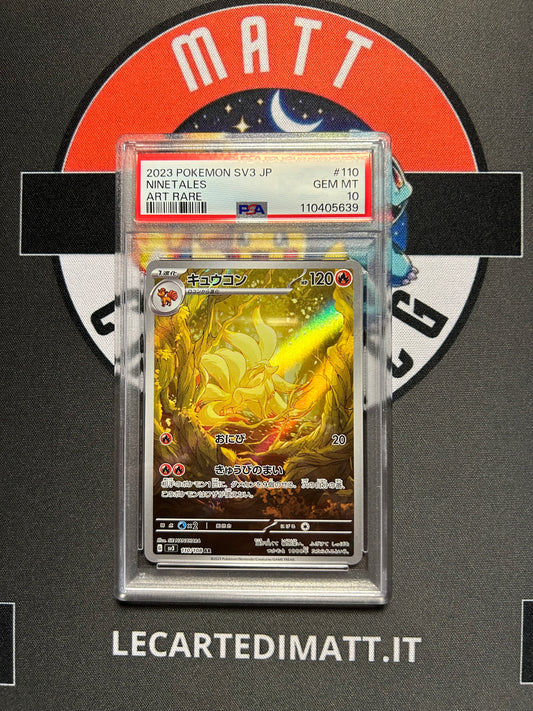 Ninetales 110/108 AR PSA10