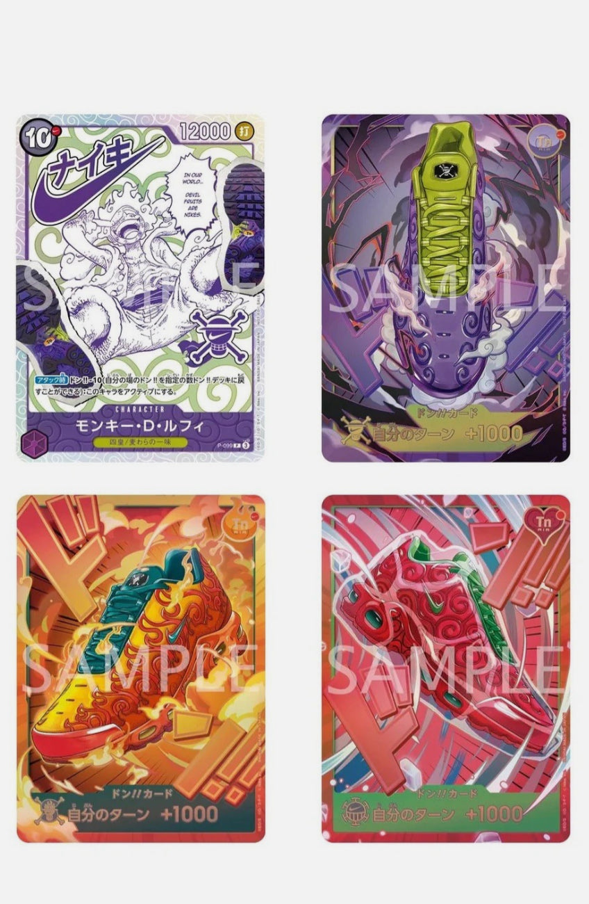 Pre-Order] Monkey D. Luffy Promo P-099 - One Piece x Nike - Premium Card