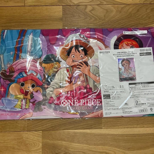 One Piece Card Official Playmat Whole Cake Island promo inclusa